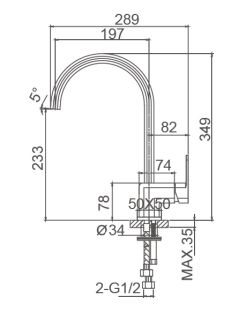 Смеситель для кухни Wonzon & Woghand Arnie WW-692101-MB чёрный матовый